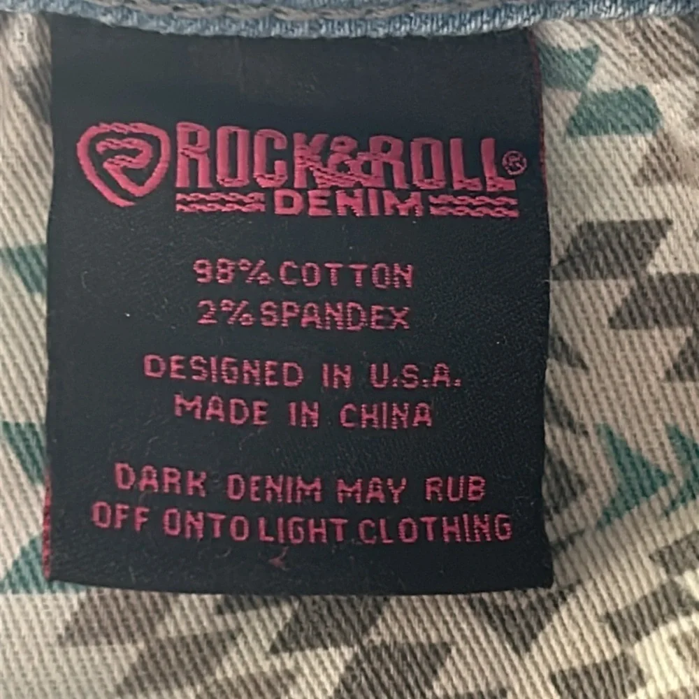Rock & Roll X Hooey cowgirl boot cut jeans size 25